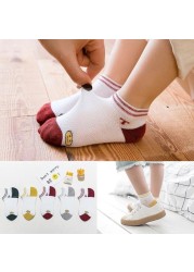 Soft Cotton Children Socks Cute Cartoon Casual Boys Socks Thin Mesh Summer 5pairs/lot Kids Socks Sport Baby Boy Socks 1-12 Years