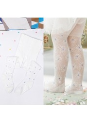 Baby Tights Cotton Cute Flower Kids Girl Tights Clothes Mesh Newborn Children Pantyhose Summer Spring Toddler Princess Stockings