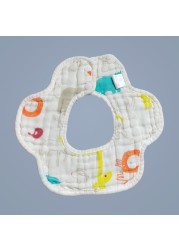 Baby Bibs 360 Degree Rotation 8 Layers Gauze Gauze Baby Kids Bandana Burp Cloth Soft Newborn Infant Saliva Towel Baby Stuff