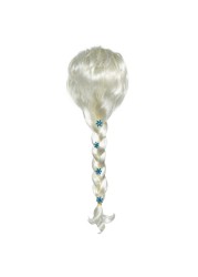 Frozen Wig Princess Braid Elsa Cosplay Accessories Unicorn Snow White Melida Descendant of Moana Tinker Bell Wigs Rapunzel