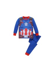 New Spring Autumn Children's Clothing Sets Boys Sleepwear Kids Clothes Spider Pajamas Set Baby Girls Cotton Cartoon Cars Pajamas