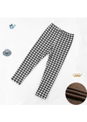 Kids Thicken Leggings Girls Autumn Winter Plus Velvet Trousers Baby Girl Skinny Pants 2021 Children's Clothing 2-11 Years