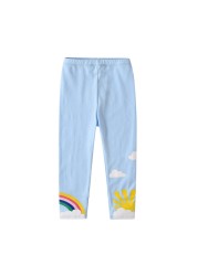 Girls Leggings Cotton Toddlers Trousers Fille Kids Pants Girls Skinny Pants Cartoon Pattern Print Children Leggings Trousers