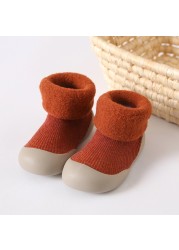 Winter Infant Baby Boy Boots Warm Plush Baby Girls Boys Boots Snow Boots Outdoor Soft Bottom Non-slip Baby Kids Boots Shoes