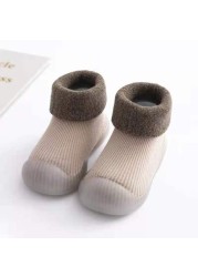 Winter Infant Baby Boy Boots Warm Plush Baby Girls Boys Boots Snow Boots Outdoor Soft Bottom Non-slip Baby Kids Boots Shoes