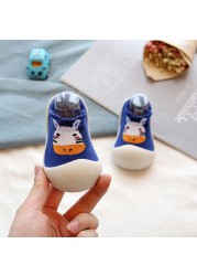 Baby Boys and Girls Shoes, Newborn Non-Slip Floor Socks, Soft Rubber Sole, Cute Baby Shoes