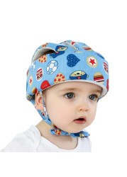 Baby Safety Helmet Head Protection Cotton Infant Baby Anti-Fall Hat for Crawling Baby Helmet Children Learn to Walk Crash Hat