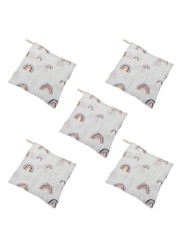 5pcs baby towels muslin cloth hand face wipes saliva bib handkerchief towel