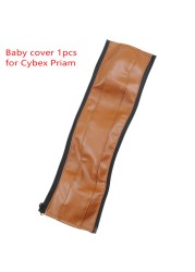 Leather PU Cover For Cybex Priam Stroller Handles Cases Protective Cover Armrest Bumper Covers Trolley Handle Bar Accessories