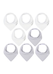 8pcs Civarua Kids Baby Bibs Newborn Baby Bandana Drool Bibs Super Soft Bandana Bibs for Boys and Girls 100% Organic Cotton Bibs