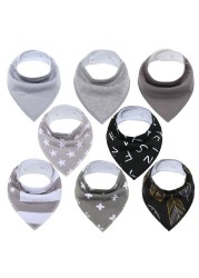 8pcs Civarua Kids Baby Bibs Newborn Baby Bandana Drool Bibs Super Soft Bandana Bibs for Boys and Girls 100% Organic Cotton Bibs