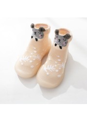 Baby shoes first baby shoes infant first walkers baby girl boy kids soft rubber sole baby shoes knit anti-slip socks