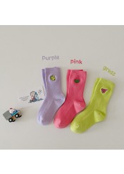 MILANCEL 2022 Spring New Kids Socks Cute Animal Girls Cotton Socks Casual Boys Socks Korean Children Socks