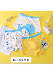 3pcs Kids Boys Underwear Cartoon Children Shorts Panties For Baby Boy Toddler Boxers Stripes Teenager Cotton Underpants