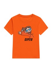 Children's 100% cotton T-shirt MERCH A4 SEROGA print family clothing set boy and girls fashion tops