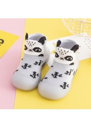 Unisex Baby Shoes First Shoes Baby Walkers Toddler First Walker Baby Girl Kids Soft Rubber Sole Baby Shoes Knit Socks Anti-slip