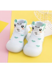 Unisex Baby Shoes First Shoes Baby Walkers Toddler First Walker Baby Girl Kids Soft Rubber Sole Baby Shoes Knit Socks Anti-slip