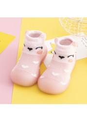 Unisex Baby Shoes First Shoes Baby Walkers Toddler First Walker Baby Girl Kids Soft Rubber Sole Baby Shoes Knit Socks Anti-slip