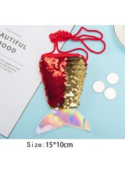 Girls Little Mermaid Party Accessories Necklace Ring Earrings Bracelet Kids Toy Birthday Gift Magic Embroidery Shoulder Bag Headband