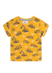 Boys Summer Clothes Children T-shirt Dinosaur Printing Kids Striped Embroidery Tops Boy Cotton T-Shirts Baby Cartoon Tee Clothes