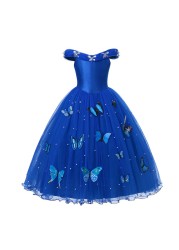 2022 Disney Princess Dress Mirabell Isabella Elsa Anna Dress Kids Party Costumes Kids Girl Clothes Kids Cosplay Outfits Encanto Frozen1/2