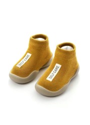 Cute Baby Anti-Slip Frist Walkers Cartoon Newborn Baby Girls Boys Anti-Slip Socks Slippers Boots Shoes Suitable for Baby Toddler