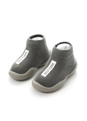 Cute Baby Anti-Slip Frist Walkers Cartoon Newborn Baby Girls Boys Anti-Slip Socks Slippers Boots Shoes Suitable for Baby Toddler