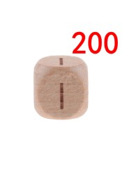 200pcs 12mm Beech Wooden Beads For Baby Wood Letters Bead Baby Teether Diy Beads With Silicone Teether Letters Alphabet