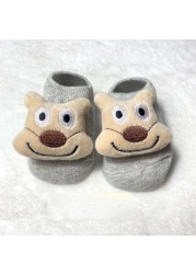 Baby Toddlers Home Floor Non-slip Dispense Socks Cartoon Doll Cotton Socks for 0-3Y Girls Boys Kids Newborn Infant Clothes