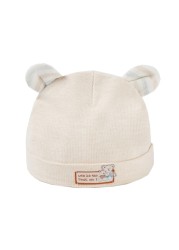 Baby Cotton Hat Cute Bear Ears Boys Girls Cap Newborn Infant Solid Color Cap for Boys Girls Shower Gifts Clothing Accessories