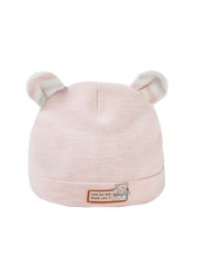 Baby Cotton Hat Cute Bear Ears Boys Girls Cap Newborn Infant Solid Color Cap for Boys Girls Shower Gifts Clothing Accessories