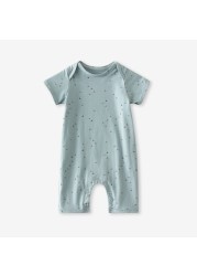 infant baby boy girl romper spring summer newborn cute printed jumpsuit casual short sleeve baby boy outfits clothes