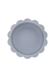 Cute silicone bowl children's complementary tableware food bowl BPA-free waterproof tableware plate wooden spoon silicone fork