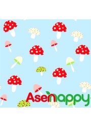 Asenape Printed Fabric for Baby Reusable Cloth Diaper Wet Bag, BPA Free Waterproof Fabric PUL for Baby Nack Bag