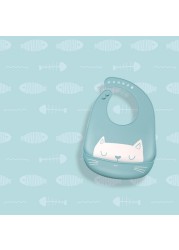 Waterproof Baby Bibs For Babies Burp Feeding Cloth Adjustable Silicone Bibs Saliva Dripping Newborn Infant Saliva Towel Bandana