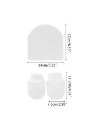 Baby Newborn Face Protection Scratch Gloves Warm Cover Sets Infant Anti-scratch Knitted Cotton Gloves Hat Set