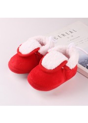 Cute Autumn Winter Infant Toddler Shoes Baby Girl Boy Shoes Handmade Casual Sneakers Non-slip Soft Soled Walking Warm Shoes