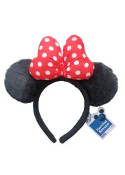 Cartoon Minnie Mermaid Princess Big Ears Headband Sequin Bows Ears Costume Headband Cosplay Plush Adult/Kids Headband Gift