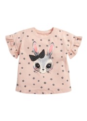 Little maven summer clothes full cotton T-shirt blue baby girls cat lovely and comfortable clothes for baby infant kids 2 to7 yea