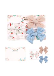 3pcs/lot Cute Bow Baby Headband for Girl Nylon Head Bands Turban Newborn Hair Bands for Kids Baby Hair Accessories