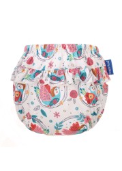 Happyflute - Baby Lace Diapers 3 Sizes 6-25KG Soft Baby Girls Swim Trunks Floral Print Cloth Diapers