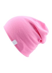 Newborn Baby Solid Color Knitted Cotton Hats Earmuffs Autumn Winter Colorful Crown Hat