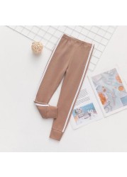 Autumn New Girls Leggings Solid Colors Jogger Pants Girl Leggings Children Baby Girl Casual Pants Cotton Leggings