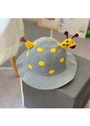 baby hat baby hat with protective face mask boy girl sun hat removable sunscreen outdoor fisherman hats kids accessories