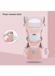 Comfortable Newborn Baby Carrier For Infant Toddler Hipseat Backpack Sling Front Facing Travel Kangaroo Baby Carrier for 0-36 Months Baby