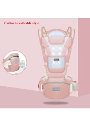 Comfortable Newborn Baby Carrier For Infant Toddler Hipseat Backpack Sling Front Facing Travel Kangaroo Baby Carrier for 0-36 Months Baby