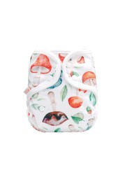 Rainbow And Iris Waterproof Washable Cloth Diaper Cover Wrap With Daisy Floral Print Newborn Decor 3-15kg