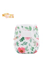 Baby Cloth Diaper Covers Rainbow Iridescent Eco Friendly Reusable Adjustable Eco Diaper Covers For Baby 3-6KG