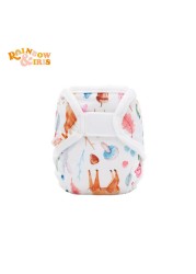 Baby Cloth Diaper Covers Rainbow Iridescent Eco Friendly Reusable Adjustable Eco Diaper Covers For Baby 3-6KG