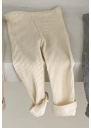 Autumn Baby Solid Pants 2021 New Infant Leggings Boy Elastic Pp Pants Toddler Girl Casual Pants Children Trousers